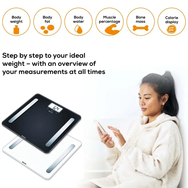 Beurer BF-105 Bluetooth® Diagnostic Bathroom Scale-6