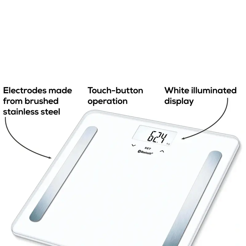 Beurer BF-105 Bluetooth® Diagnostic Bathroom Scale-8