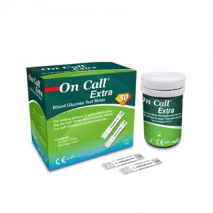 Test Strips for On Call Extra Blood Glucose Monitoring System - 50 Strips (1)