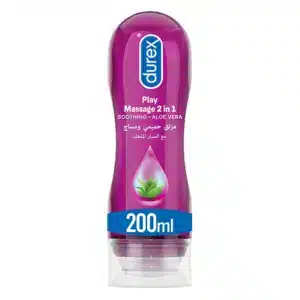 Durex Play Massage 2-In-1 Intimate Lube & Massage Gel, Aloe Vera, 200ml 01