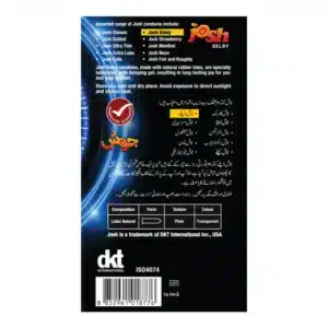 josh delay condoms 3 pieces back