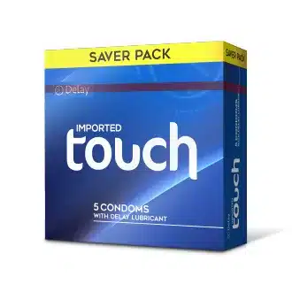 Touch Delay Condoms - Pack of 5 - With Delay Lubricant Touch Delay Condoms - Pack of 5 - With Delay Lubricant