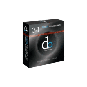 DO Black 3-in-1 Condoms for Intense Pleasure – 3 Piece Pack