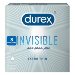 Durex Invisible Extra Sensitive Condoms – 3 Piece Pack